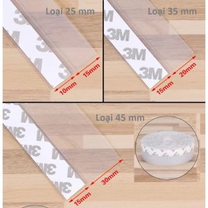 Ron cao su dán khe hở chân cửa ngăn bụi nước côn trùng chất liệu silicone kích thước che bề mặt 25 35 45 mm hiện đại