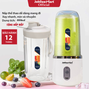 ĐỘC QUYỀN-Máy Xay Sinh Tố Jubilee Mart 400ML Cầm Tay Xay Nhanh Nhuyễn 10 Lưỡi Dao Siêu Bén BẢO HÀNH 2 NĂM