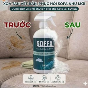 Chai Xịt Vệ Sinh Ghế Sofa SOFEX 650ml Chính Hãng – Khử Mùi Làm Sạch Ghế Thảm Nội Thất Ô Tô