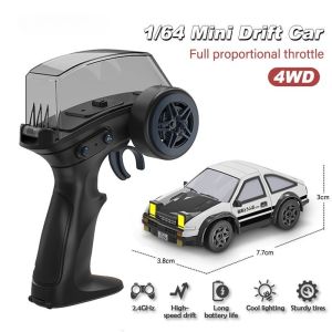 Mini Alloy Forklift Rc Toy 1:64 Scale Remote Control Desktop Engineering Vehicle Model Car