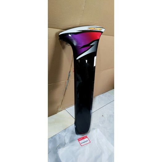 Cánh yếm bên trái | bửng yếm Wave ZX (2004) màu Trắng đen chính