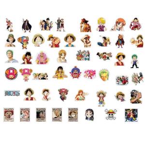 56ชิ้นสติกเกอร์อะนิเมะเรื่องวันพีชลายกราฟฟิตีกันน้ำสติกเกอร์การ์ตูนของเล่นเด็กสติกเกอร์กันน้ำสำหรับโทรศัพท์ DIY แล็ปท็อปโน้ตบุ๊คกีตาร์จักรยานหมวกกันน็อคตกแต่ง