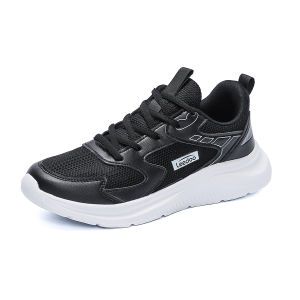 Leedoo Sepatu Sneakers Pria Casual Sepatu Kets Sekolah Fashion Shoes Jalan Cowok Hitam Putih ML701