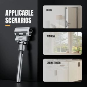 LITUILI Miệng có thể điều chỉnh Cờ lê điều chỉnh bản lề Công suất lớn Thép cuộn Cờ lê điều chỉnh khe hở bản lề Dụng cụ siết bản lề Tủ không đường may Công cụ căn chỉnh cửa Căn chỉnh cửa ra vào