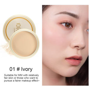 Soymilk Oil Control Makeup Powder Moisturizing Waterproof Lasting Setting Loose Powder Brightening Press Powder Breathable 1 Box