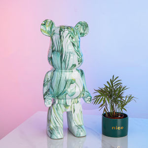 DAFIFY เซรามิกหมีตกแต่งแฟชั่นสร้างสรรค์ศิลปะสมัยใหม่การออกแบบห้องนั่งเล่นโต๊ะทำงานตกแต่งประติมากรรม20เซนติเมตร