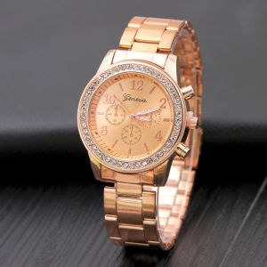 Stainless Steel watch for women waterproof Casual Watches Womens Formal Watches Diamond-studded ladies watches on sale branded saudi gold 18k pawnable legit watch Luxury Charm female watch gift for girlfriend watch for men rose gold watch couple watch