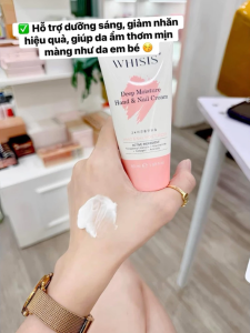 Kem Dưỡng Da Tay Whisis Deep Moisture Hand & Nail Cream giúp làm mềm da tay giảm khô sần nứt nẻ da bong tróc