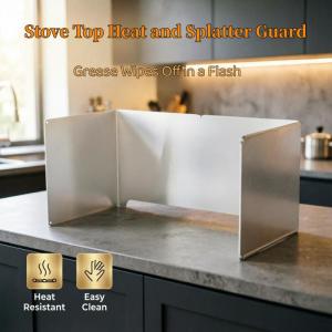 Carbon Steel Oil Baffle Kitchen Gas Stove Cooking Oil Splash Prevention Baffle Thickened High Temperature Resistant Baffle Insulation Board