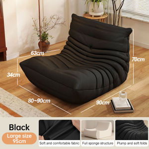 YOZOTO Large Bean Bag Chair Modern Simple Style Lazy Sofa Full Sponge Lazy sofa single size Ultra Soft Velvet Fabric Recliner Lazy Sofa Tatami Living Room Bedroom Beanbags