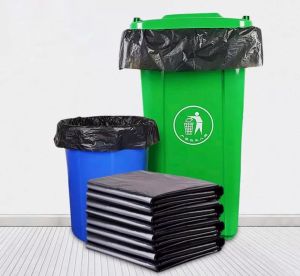 𝓗𝓖 [S-3XL] 50/100pcs Garbage Plastic Bag Thickened Makapal Biodegradable Waste Bin Trash Bag Environmental Disposable Thick Black Rubbish Bags In Roll [Small Medium Large XL XXL XXXL] Trash Bin Can Home Commercial Restaurants Garbage Bag
