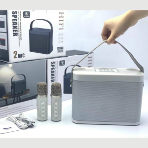 Loa Bluetooth Karaoke YS219 Kèm 2 Micro Không Dây Có Quai Xách - Công suất 45w Pin 5h Đa Màu Sắc Mic Đổi Giọng Chỉnh Âm - Bảo hành 12 tháng