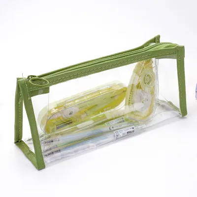 COD tempat pensil Transparan Warna/kotak pensil/tempat pensil aesthetic/Lucu Mudah Dibawa-Ms.Pepeler