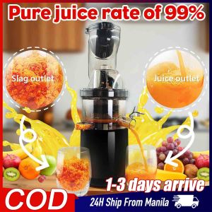 Automatic Juicers Heavy Duty Original Electric Juicer Fruits and Vegetables with Separator Slow Juicer Machine Portable Fruit Blender Juicer Whole Fruit Juicer Mute Juice Slag Separator Fruits and Vegetables Fresh Squeezed