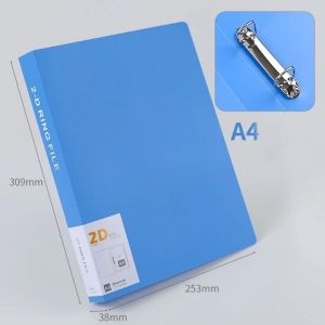 FLYING 2 Holes Binder File Folder D-shaped Plastic Lever Arch File Office Document Transparent Folder