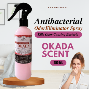 Okada Air Freshener Spray | Antibacterial Room Toilet & Fabric Deodorizer