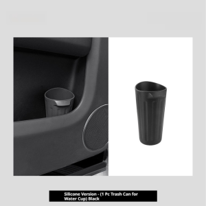 Seemetal cửa xe lưu trữ hộp Silicone Thùng đựng rác trên xe ngăn để cốc tổ chức
