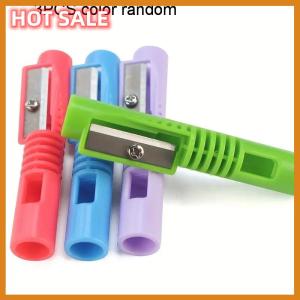 🔥🔥🔥dingdaocunz 1 3PCS Multi-Functional Manual Pencil Sharpener With Protective Knife Cap Feature Portable Stationery For School Supplies