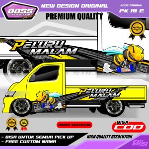 PK 18 - STIKER DECAL MOBIL L300 GRANMAX TRITON HILUX FUTURA TRAGA DMAX ZEBRA GRATIS CUSTOM TULISAN