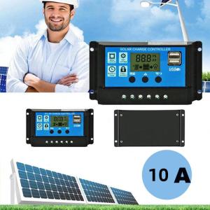 ของขวัญ PowMr 10A 20A 30A 40A 50A 60A 100A PWM ตัวควบคุมพลังงานแสงอาทิตย์ 12V 24V ตัวควบคุมการชาร์จพลังงานแสงอาทิตย์30A 10A PWM 12V/24V พร้อมการตั้งค่าตัวจับเวลาหน้าจอ LCD แบบปรับได้ บริสุทธิ์