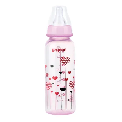 PIGEON Botol Susu Flexible PP Clear RP 240Ml - Pink