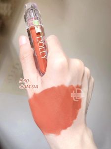 Son kem lì DOLLY DIAMOND hàng chính hãng bền màu lâu trôi không chì [MÀU CAM DA]