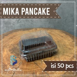 Mika Pancake Durian Mini isi 50 pcs - Mika Tart Kotak Mini Mika Kue Kotak puding