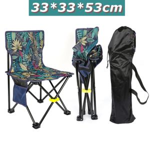 Folding Bench Stool Ultralight Camping Chair Portable Tourist Superhard Metal 150KG Fishing Chair Outdoor Hiking Picnic Seat&Bag