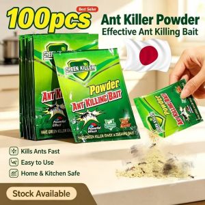 100pcs Ant Repellent Termite killer Ant Nest Pesticides Ant Killing Bait Cockroach Traps Powder