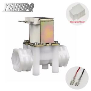 G1/2 Female Threaded Plastic Solenoid Valve DN15 RO Water Inlet And Drain Valve DC12V DC24V AC220V
