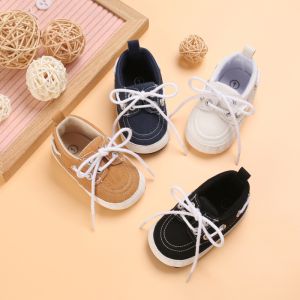 Baby Shoes Boy Girl Newborn 0-18 Month Soft Soles Canvas Crib Soft