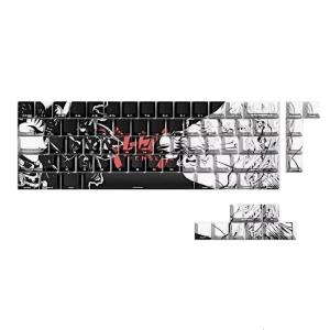 Elegant Translucents Side Print Backlit Keycap 74Pcs Berserks Comfort Original Profile for 60 61 Mechanical Keyboards