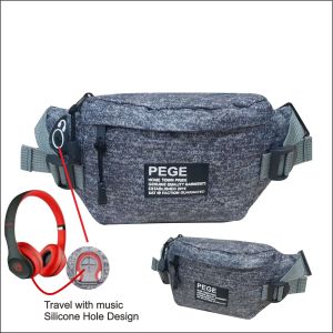Tas Selempang Waistbag PEGE Kanvas Pria Model Simpel Kasual - PG 8930