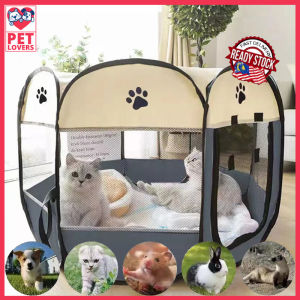 Cat Tent High Quality Cat Cage Sangkar Kucing Large Outdoor Dog Cage Pet Rumah Kucing Cat House Portable Folding Outdoor Travel Pet Tent