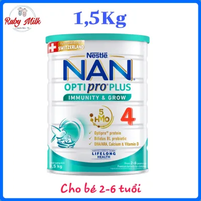 Sữa Bột Nan Optipro số 4 lon 1.5 kg Cho bé 2 - 6 tuổi