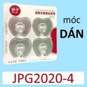 Móc treo dán tường siêu dính chịu lực JPG2020-4 _ dán tường sơn nước dán gạch men