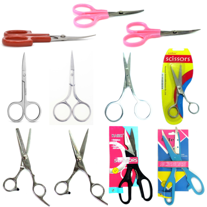 BARBER SCISSORS/ SNELSS STEEL SCISSORS/ GUNTING/ CURVED SCISSORS ...
