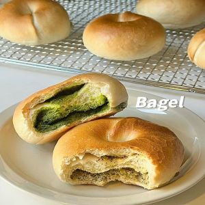 3种口味健康饱腹即食代餐 0蔗糖 0油低脂全麦贝果 健身推荐 Sugar-free low-fat whole wheat bagel bread 轻食饱腹 fitness light food
