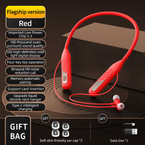 [1800hourlongbatterylife]TWSWirelessEarphoneStereoWirelessNeckHangingHeadphonewithmicGamingHeadsetDeepBassNoiseCancellationType-cEarbuds