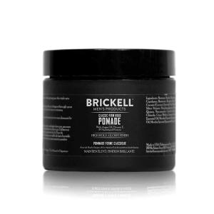 Sáp vuốt tóc giữ nếp mạnh cho nam giới Brickell sáp tạo kiểu tóc giữ nếp chắc và bóng mượt với Quinoa thủy phân Vitamin E và Aloe 2 ounce có mùi thơm.