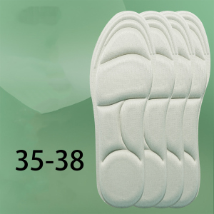 แผ่นรองเท้านุ่มๆ 5D เพื่อสุขภาพ สําหรับรองเท้าวิ่ง เล่นกีฬา ดูดซับเหงื่อได้ดี