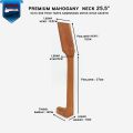 Mahogany Guitar Neck One Piece Kayu Mahoni Gitar Neck Bass Ukulele. 