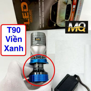 Đèn Pha Led Bi Cầu T90 H4 80w 15 Chip Led Lắp Ô tô Pha Bi Cầu Mini Chống Chói Cắt Sáng M3MINI Tặng Đèn Hậu LED