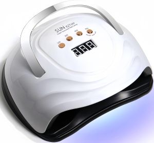 UV LED Nail Lamp with 81 Beads 380W Nail Curing Lamps for Gel Polish with Automatic Sensor/4 Timer SettingLed Nail Dryer Professional Nail Art Drying Tools for Fingernail and Toenail