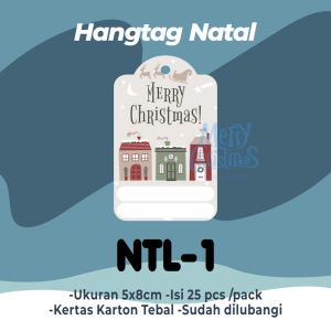 Tag Hampers Natal - HangTag christmass - Christmass card