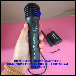 N88 MIC WIRELESS ORIGINAL TAFFSTUDIO PEGANG 1 HANDLE MIK KABEL WIRELESS SINGLE MIX WIRELES MIKROPHON