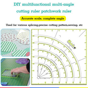 MultiAngle Cutting Ruler Sewing Tools Acrylic Patchwork MultiAngle Patchwork Cutting Ruler