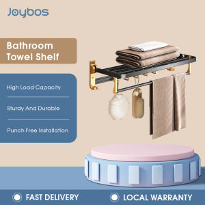 Joybos 60cm Towel Rack Bathroom Rack 1860 Hanging Organizer Towel Holder With Hooks Rack Shelf