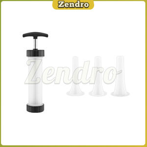 ZEO Manual Sausage Stuffer Machine Hand Operated Sausage Maker Tool With 3 Funnel