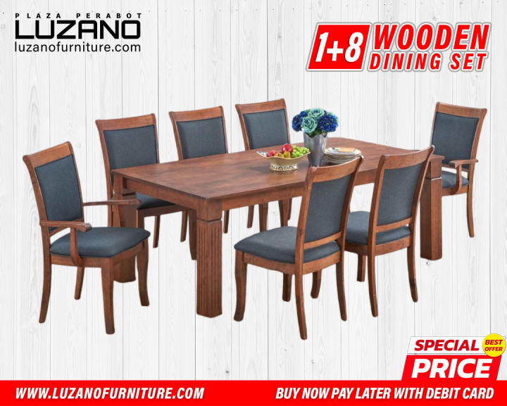 Latest Design (1+8) Solid Wooden Dining Set/Furniture Coastal